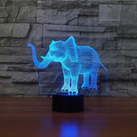 Elephant 3D Illusion Lamp