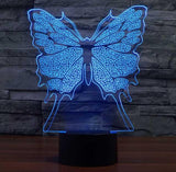 Butterfly 3D Illusion Lamp