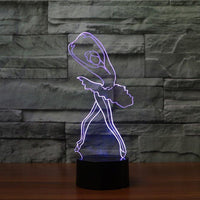 Ballerina 3D Illusion Lamp