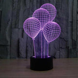 Balloons 3D Illusion Lamp