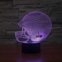 Football Helmet 3D Illusion Lamp