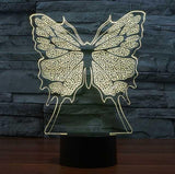 Butterfly 3D Illusion Lamp